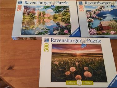 Abbildung: 3 Puzzle a 500 Teile