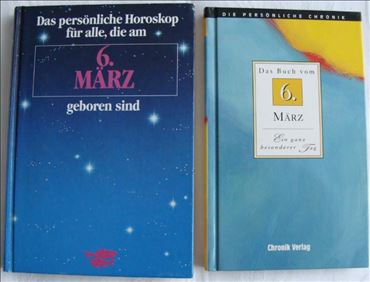 Abbildung: Bücher Persönliches Horoskop 6. März + Das Buch vom 6. März